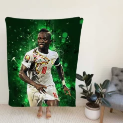 Sadio Mane fast Football Fleece Blanket