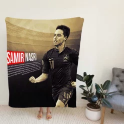 Samir Nasri Excellent Footballer Fleece Blanket