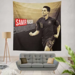 Samir Nasri Excellent Footballer Tapestry