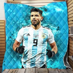 Sergio Aguero Argentina World Football Player Quilt Blanket