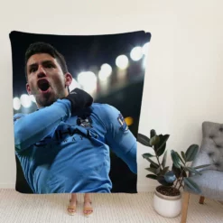 Sergio Aguero Extraordinary Football Player Fleece Blanket