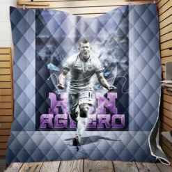 Sergio Aguero FA Cup Football Player Quilt Blanket