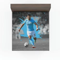 Sergio Aguero Goal Driven Soccer Player Fitted Sheet