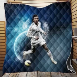 Sergio Ramos Copa del Rey Sports Player Quilt Blanket
