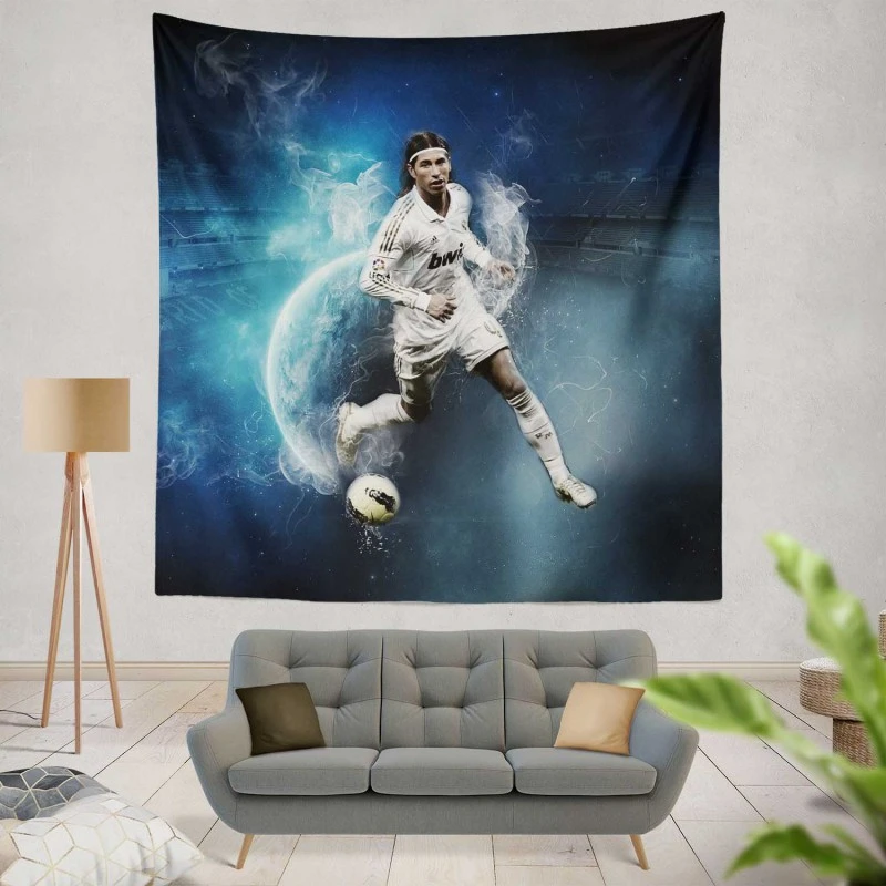Sergio Ramos Copa del Rey Sports Player Tapestry