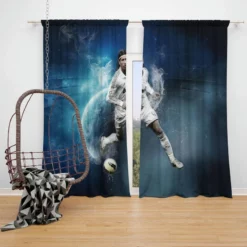 Sergio Ramos Copa del Rey Sports Player Window Curtain