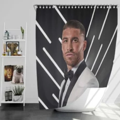 Sergio Ramos Outstanding Sports Player Shower Curtain
