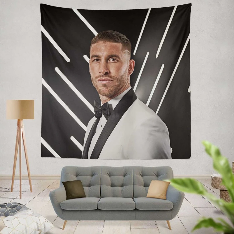 Sergio Ramos Outstanding Sports Player Tapestry