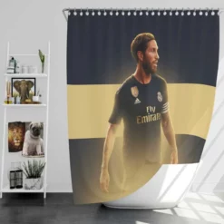 Sergio Ramos Sports Player Shower Curtain