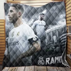 Sergio Ramos Supercopa de Espana Player Quilt Blanket