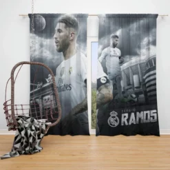 Sergio Ramos Supercopa de Espana Player Window Curtain
