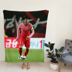 Son Heung Min Korean Fotballer Fleece Blanket