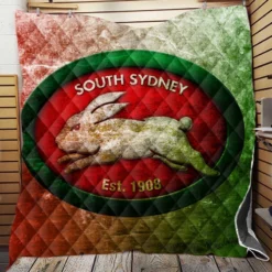 South Sydney Rabbitohs Logo Quilt Blanket