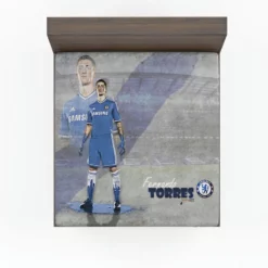 Spanish Football Player Fernando Torres Fitted Sheet