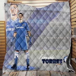 Spanish Football Player Fernando Torres Quilt Blanket