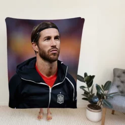 Spanish Football Player Sergio Ramos Fleece Blanket