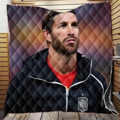 Spanish Football Player Sergio Ramos Quilt Blanket