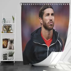 Spanish Football Player Sergio Ramos Shower Curtain
