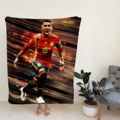 Spanish Soccer Player Sergio Ramos Fleece Blanket