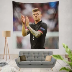 Sportive Football Player Toni Kroos Tapestry