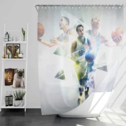 Stephen Curry NBA Most Valuable Player Shower Curtain