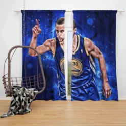 Stephen Curry Professional NBA Window Curtain