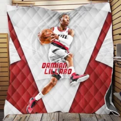 Strong NBA Basketball Player Damian Lillard Quilt Blanket