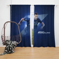 Supercoppa Cup Cristiano Ronaldo Window Curtain