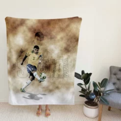 Thiago Silva Brazilian Footballer Fleece Blanket