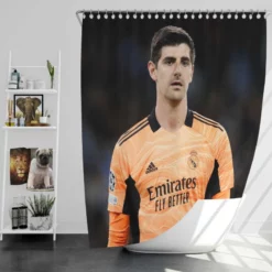 Thibaut Courtois Outstanding Football Shower Curtain