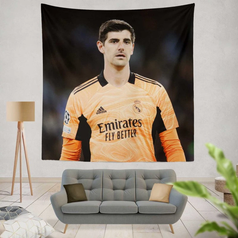 Thibaut Courtois Outstanding Football Tapestry