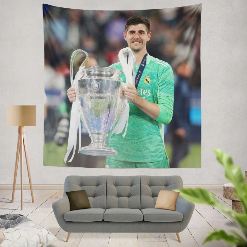 Thibaut Courtois Passionate Football Tapestry