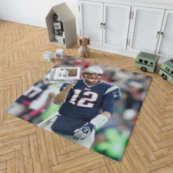Tom Brady Patriots NFL Footballer Rug 1
