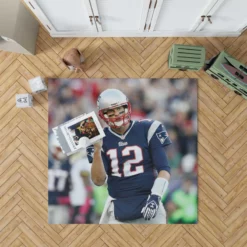 Tom Brady Patriots NFL Footballer Rug