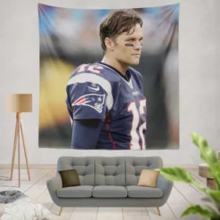 Tom Brady Patriots NFL Tapestry