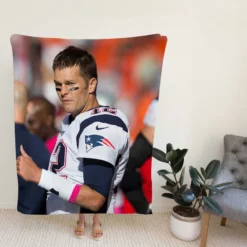 Tom Brady Thumbs Up NFL New England Patriots Fleece Blanket