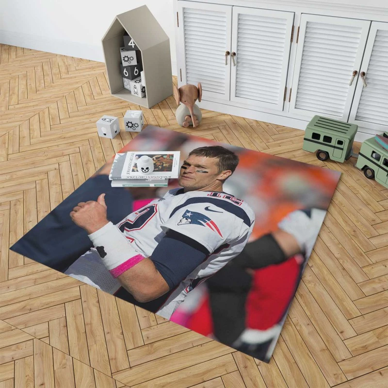 Tom Brady Thumbs Up NFL New England Patriots Rug 1