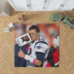 Tom Brady Thumbs Up NFL New England Patriots Rug