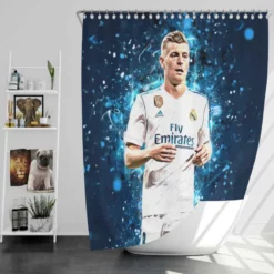 Toni Kroos Active Football Player Shower Curtain