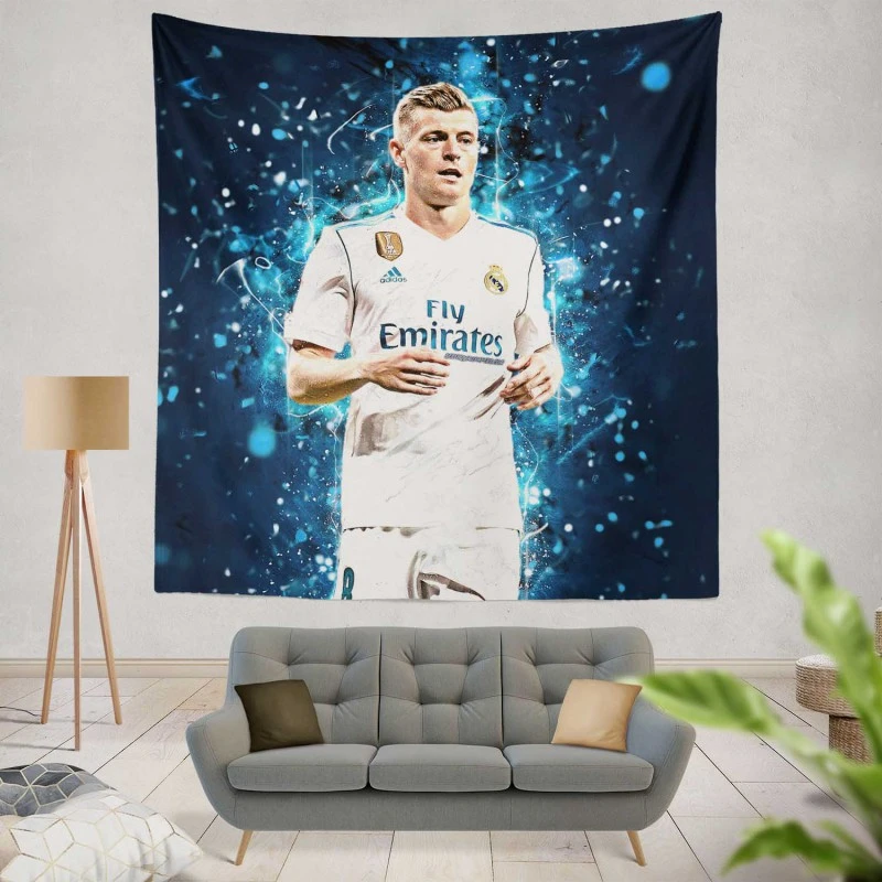 Toni Kroos Active Football Player Tapestry