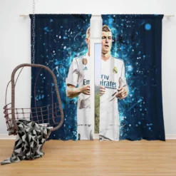 Toni Kroos Active Football Player Window Curtain