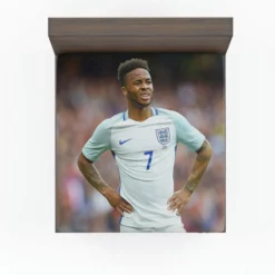 Top Ranked England Football Raheem Sterling Fitted Sheet