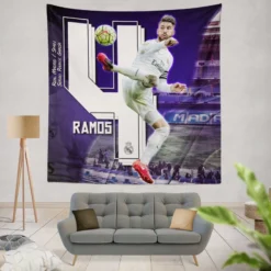 Top Ranked Footballer Sergio Ramos Tapestry