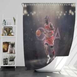Top Ranked NBA Basketball Player Michael Jordan Shower Curtain