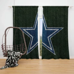 Top Ranked NFL Football Club Dallas Cowboys Window Curtain