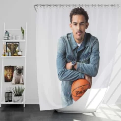 Trae Young Popular NBA Basketball Player Shower Curtain