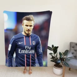 Ultimate PSG Football Player David Beckham Fleece Blanket