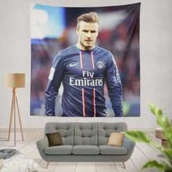 Ultimate PSG Football Player David Beckham Tapestry