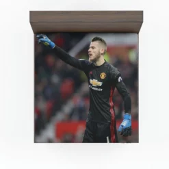 Ultimate Spanish Football Player David de Gea Fitted Sheet