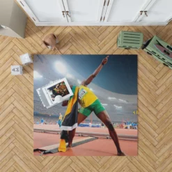 Usain Bolt Lj Handfield Rug
